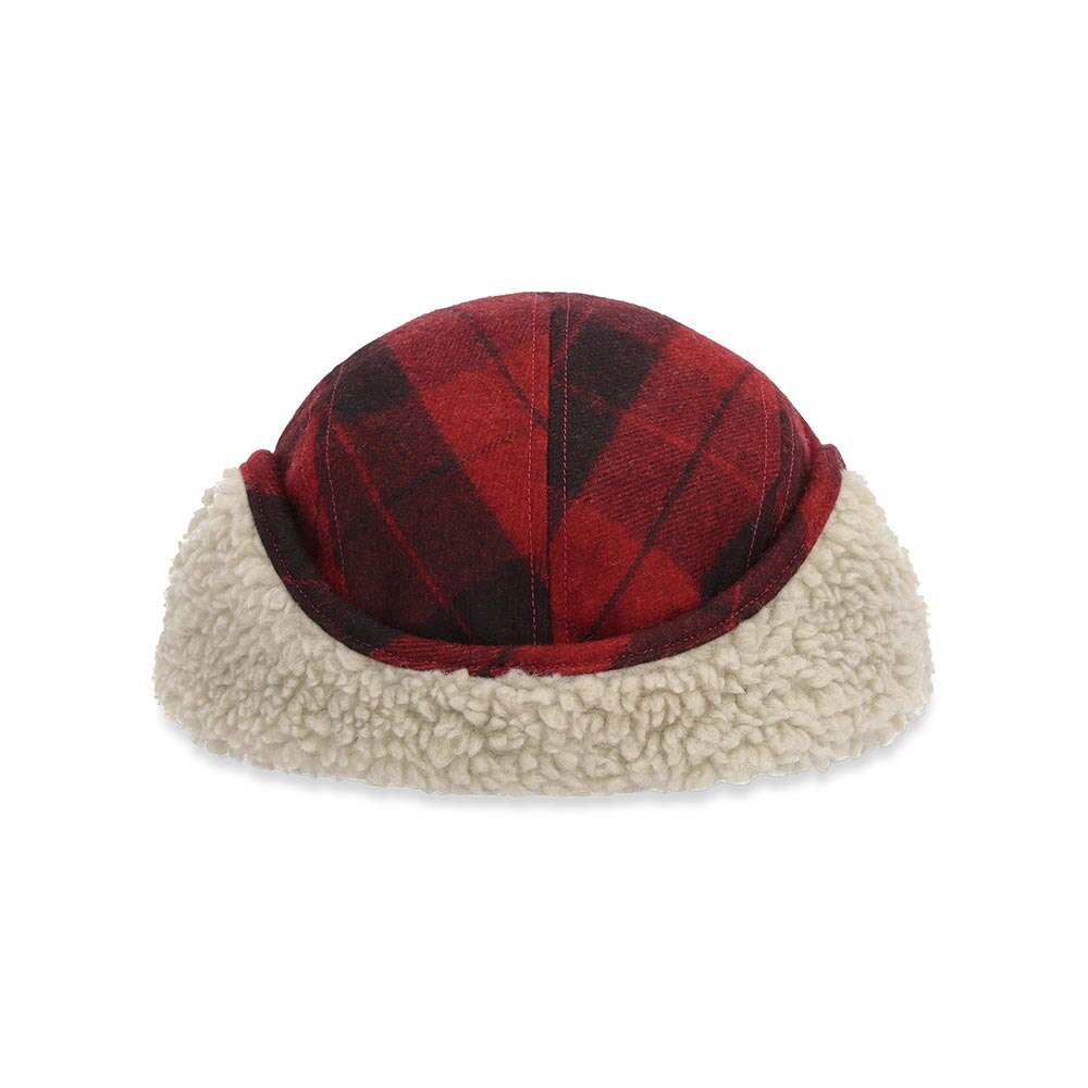 Simms Coldweather Cap in Red Buffalo Plaid